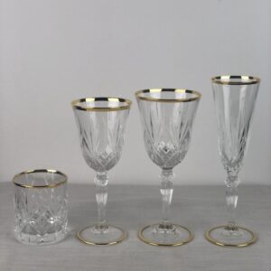 Bicchiere - Linea Barocco Doppio Filo Oro