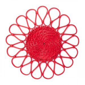 Linea Rattan Petalo Rosso