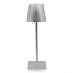 Lampada da Tavolo Poldina Foglia Argento - Lampada da Tavolo Foglia Argento