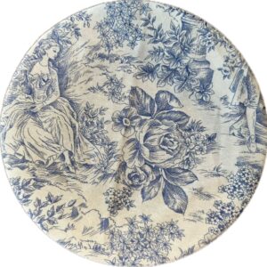 Sottopiatto Cotone Toile de Jouy Blu