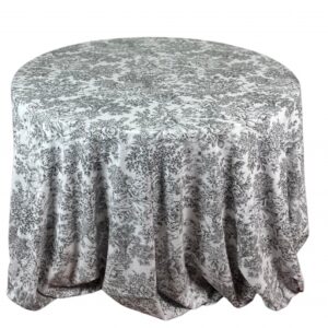 Tovaglia - Toile de Jouy Nera