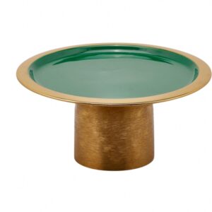 Alzata Charm Green cm. h.14 diam.25