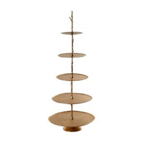 Alzata Oro a 5 Piani cm.h.151x61x60 - Azlata Oro 5 Piano cm.h.151x61x60