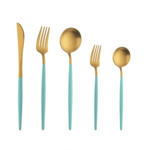 Coltello Tavola - Linea Goa Tiffany e Oro