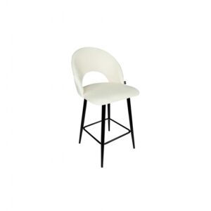 Sgabello Black Bianco Bouclè