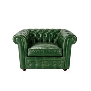 Poltrona Chesterfield Verde Vintage