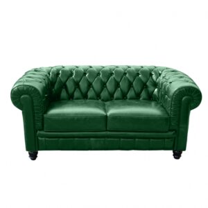 Divano Chesterfield Verde Vintage