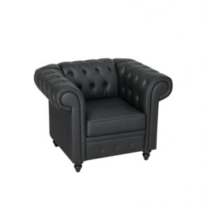 Poltrona Chesterfield Nero