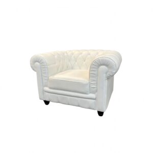 Poltrona Chesterfield Bianco