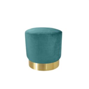 Pouf Verdone - Pouf Velluto Verdone Petrolio