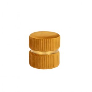 Pouf Ocra - Pouf Velluto Ocra