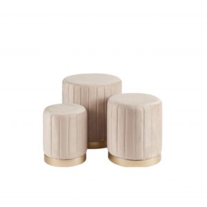 Pouf White Sand - Pouf Velluto White Sand