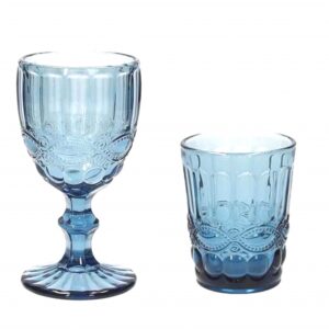 Bicchiere Calice col.Azzurro mod.Madame - Linea Madame Azzurro