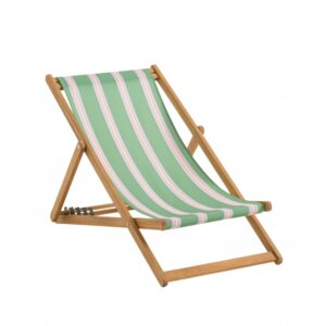 Sedia a Sdraio in acacia FSC® tela a righe