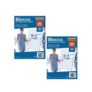Blocco 20 fogli per lavagna bianco - Blocco Fogli per Lavagna