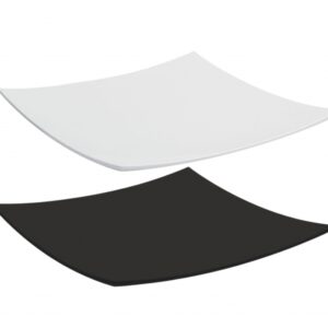 Vassoio Melaminico Quadrato Bianco cm.35x35 h.cm.4