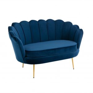 Divano Velluto Blu Notte